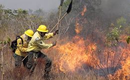 Bombeiros controlam incêndio de grandes proporções em São Miguel do Oeste