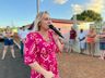 Moradores comemoram a inauguração de mais uma pavimentação em Campo Erê