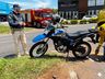 Homem foge de clínica de reabilitação e sofre acidente de moto em SMOeste 