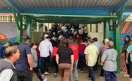 Maior unidade eleitoral registra filas em São José do Cedro