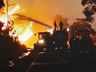 Incêndio deixa rodovia SC163 interrompida em São João do Oeste