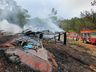 Casa é destruída por incêndio no interior de SJCedro