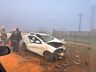 Colisão entre carro e caminhonete deixa vítima presa às ferragens na SC-163