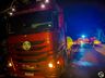Incêndio em carreta bloqueia BR-282 por mais de 30 minutos; assista ao vídeo