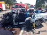 Saveiro fica retorcida e motorista morre em grave acidente na BR-282