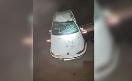 Capotamento na BR-163 deixa quatro feridos em SMOeste