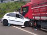 Motorista morre após colidir frontalmente contra caminhão em Concórdia