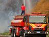 VÍDEO: Incêndio atinge vegetação às margens da BR 282, entre SMO e Paraíso