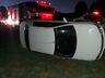 Bombeiros de Iporã Do Oeste atendem um capotamento e colisão entre carro e trator 