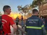 Incêndio deixa rodovia SC163 interrompida em São João do Oeste