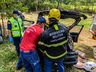 Saída de pista deixa mulher ferida na BR-163; assista ao vídeo