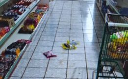 Ladrões arrombam mercado e furtam produtos durante a madrugada em Campo Erê