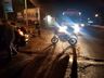 Rapaz fica ferido em colisão traseira de carro e moto na cidade de Cunha Porã