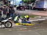 VÍDEO: Colisão no centro deixa homem ferido em São Miguel do Oeste