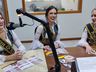 Soberanas da 43ª Oktoberfest visitam a Rádio Cedro