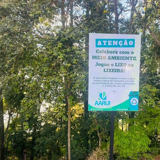 AARUI instala placas informativas sobre o meio ambiente em Itapiranga