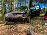 Saída de pista deixa mulher ferida na BR-163; assista ao vídeo