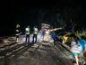 Tombamento de carreta deixa motorista ferido na SC-305