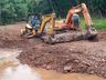 Seguem as obras de construção das cabeceiras para a nova ponte