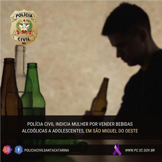 PC indicia mulher por vender bebidas alcoólicas para adolescentes em SMOeste