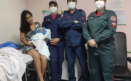 Bombeiros de São José do Cedro auxiliam no nascimento de bebê