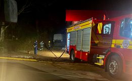 Incêndio em entulhos mobiliza bombeiros em São Miguel do Oeste