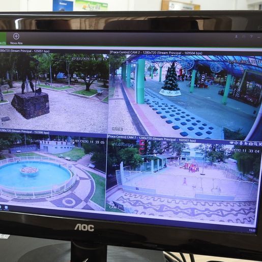 Câmeras são instaladas em praças de São Miguel do Oeste