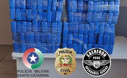 Ação conjunta resulta na apreensão de 130 kg de drogas no Oeste