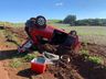 VÍDEO: motorista embriagado perde o controle da direção de veículo e capota