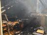 Residência fica destruída em incêndio