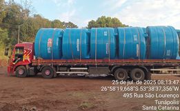 Tunápolis recebe dez caixas d’água para prevenir estiagem