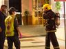Bombeiros combatem principio de incêndio em prédio no centro de SMO