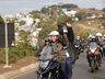 FOTOS: Bolsonaro participa de motociata com prefeito de Chapecó na carona