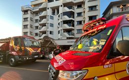 Bombeiros combatem princípio de incêndio no centro de São Miguel