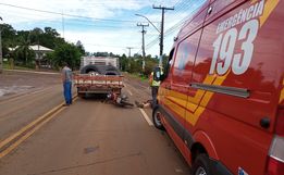 Motociclista fica ferido em colisão em Iporã do Oeste