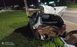 Mulher fica gravemente ferida em acidente na SC-163 em SMOeste 