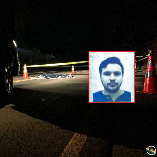Identificado homem que morreu atropelado na BR-282 em SMOeste