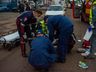 Idosa é atropelada por motociclista na Willy Barth 