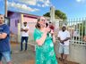 Moradores comemoram a inauguração de mais uma pavimentação em Campo Erê