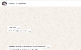 Prefeito de Tunápolis tem whatsapp clonado