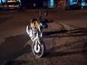 Rapaz fica ferido em colisão traseira de carro e moto na cidade de Cunha Porã