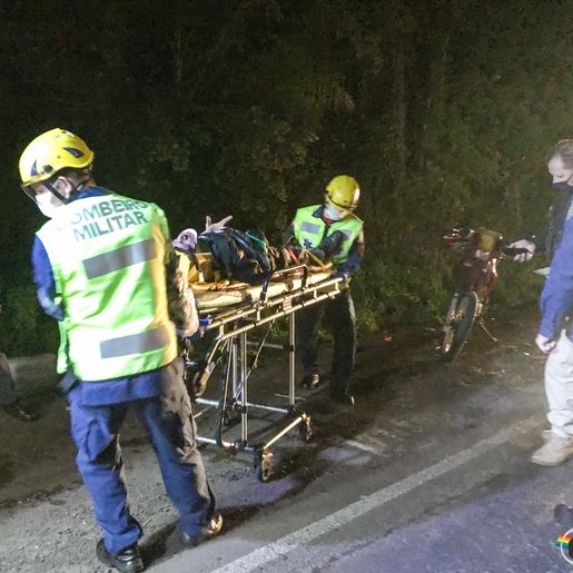 Queda de moto deixa homem ferido na BR-163 em SMO