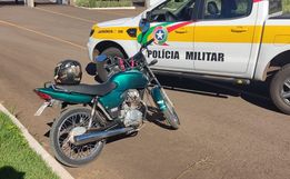 Adolescente é flagrado conduzindo motocicleta adulterada na SC-163