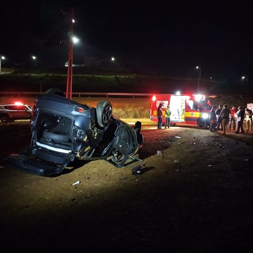 Homem morre em capotamento em São Lourenço do Oeste