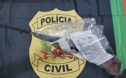 Homem é preso em flagrante com arma de fogo em Campo Erê