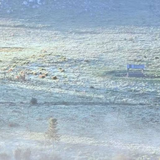 Amanhecer em SC tem mínima de 1,1ºC e campos cobertos por geada
