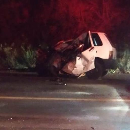 Motorista morre em colisão entre caminhão e carro na BR-282