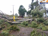Chapecó é atingida por vendaval neste sábado; meteorologista identifica tornado