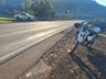 Colisão entre carro e moto deixa homem ferido na SC-386, em Mondaí