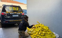 Perseguição em Cunha Porã termina com prisão e apreensão de 120 kg de maconha